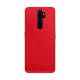 Eonaks Oppo A9 2020 Kamera Korumalı Silikon Rubber Arka Kapak Lila Kılıf
