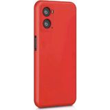 Eonaks Oppo A96 Kamera Korumalı Silikon Rubber Arka Kapak Kırmızı Kılıf