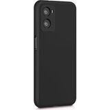 Eonaks Oppo A96 Kamera Korumalı Silikon Rubber Arka Kapak Siyah Kılıf