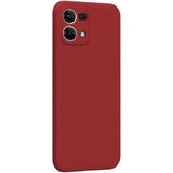 Eonaks Oppo Reno 7 Kamera Korumalı Silikon Rubber Arka Kapak Kırmızı Kılıf