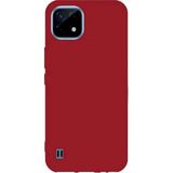 Eonaks Realme C11 2021 Kamera Korumalı Silikon Rubber Arka Kapak Kırmızı Kılıf