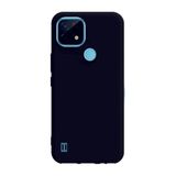 Eonaks Realme C21 Kamera Korumalı Silikon Rubber Arka Kapak Siyah Kılıf