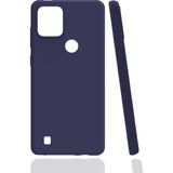 Eonaks Realme C21Y Kamera Korumalı Silikon Rubber Arka Kapak Lacivert Kılıf
