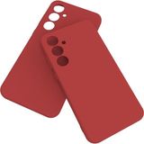 Eonaks Samsung Galaxy A35 Kılıf Kamera Korumalı Silikon Rubber - Kırmızı