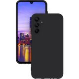 Eonaks Samsung Galaxy A55 Kılıf Kamera Korumalı Silikon Rubber Arka Kapak - Siyah