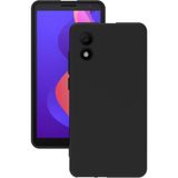 Eonaks TCL 303 Kamera Korumalı Silikon Rubber Arka Kapak Siyah Kılıf