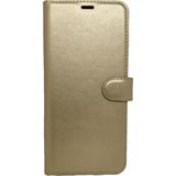 Eonaks Tecno Camon 16 Cüzdanlı Kapaklı Kartlıklı Standlı Kopçalı Gold Kılıf