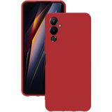 Eonaks Tecno Pova 4 Kamera Korumalı Silikon Rubber Arka Kapak Kırmızı Kılıf