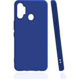 Eonaks Tecno Spark 7 Pro Kamera Korumalı Silikon Rubber Arka Kapak Lacivert Kılıf