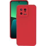 Eonaks Xiaomi 13 Kılıf Kamera Korumalı Silikon Rubber Arka Kapak - Kırmızı