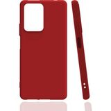 Eonaks Xiaomi Mi 11T Pro Kamera Korumalı Silikon Rubber Arka Kapak Kırmızı Kılıf