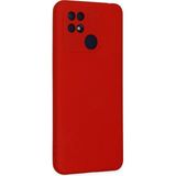 Eonaks Xiaomi Poco C40 Kamera Korumalı Silikon Rubber Arka Kapak Kırmızı Kılıf