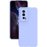 Eonaks Xiaomi Poco F5 Pro Kılıf Kamera Korumalı Silikon Rubber Arka Kapak - Lila