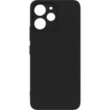 Eonaks Xiaomi Poco M6 Pro Kılıf Kamera Korumalı Silikon Rubber Arka Kapak - Siyah