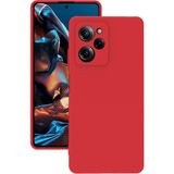 Eonaks Xiaomi Poco X5 Pro 5g Kılıf Kamera Korumalı Silikon Rubber Arka Kapak - Kırmızı