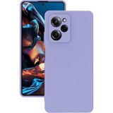 Eonaks Xiaomi Poco X5 Pro 5g Kılıf Kamera Korumalı Silikon Rubber Arka Kapak - Lila
