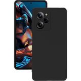 Eonaks Xiaomi Poco X5 Pro 5g Kılıf Kamera Korumalı Silikon Rubber Arka Kapak - Siyah