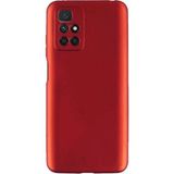 Eonaks Xiaomi Redmi 10 2022 Kamera Korumalı Silikon Rubber Arka Kapak Kırmızı Kılıf