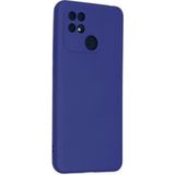 Eonaks Xiaomi Redmi 10C Kamera Korumalı Silikon Rubber Arka Kapak Lacivert Kılıf