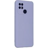 Eonaks Xiaomi Redmi 10C Kamera Korumalı Silikon Rubber Arka Kapak Lila Kılıf