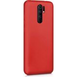 Eonaks Xiaomi Redmi 9 Kamera Korumalı Silikon Rubber Arka Kapak Kırmızı Kılıf