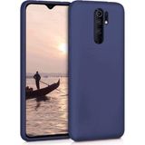 Eonaks Xiaomi Redmi 9 Kılıf Kamera Korumalı Silikon Rubber Arka Kapak - Lacivert