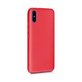 Eonaks Xiaomi Redmi 9A Kılıf Kamera Korumalı Silikon Rubber Arka Kapak - Kırmızı