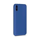 Eonaks Xiaomi Redmi 9A Kılıf Kamera Korumalı Silikon Rubber Arka Kapak - Lacivert