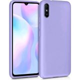 Eonaks Xiaomi Redmi 9A Kılıf Kamera Korumalı Silikon Rubber Arka Kapak - Lila