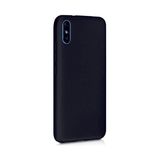 Eonaks Xiaomi Redmi 9A Kılıf Kamera Korumalı Silikon Rubber Arka Kapak - Siyah
