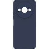 Eonaks Xiaomi Redmi A3 2024 Kılıf Kamera Korumalı Silikon Rubber Arka Kapak - Lacivert - Redmi A3 4G 2024