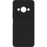 Eonaks Xiaomi Redmi A3 2024 Kılıf Kamera Korumalı Silikon Rubber Arka Kapak - Siyah - Redmi A3 4G 2024