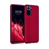 Eonaks Xiaomi Redmi Note 10 Pro Kılıf Kamera Korumalı Silikon Rubber Arka Kapak - Kırmızı