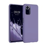 Eonaks Xiaomi Redmi Note 10 Pro Kılıf Kamera Korumalı Silikon Rubber Arka Kapak - Lila