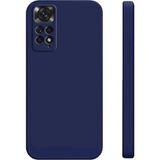 Eonaks Xiaomi Redmi Note 11 Pro Kılıf Kamera Korumalı Silikon Rubber Arka Kapak - Lacivert