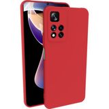 Eonaks Xiaomi Redmi Note 11 Pro Plus 5g Kılıf Kamera Korumalı Silikon Rubber Arka Kapak - Kırmızı