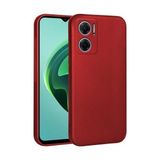 Eonaks Xiaomi Redmi Note 11E Kamera Korumalı Silikon Rubber Arka Kapak Kırmızı Kılıf