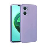 Eonaks Xiaomi Redmi Note 11E Kılıf Kamera Korumalı Silikon Rubber Arka Kapak - Lila
