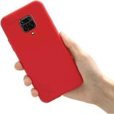 Eonaks Xiaomi Redmi Note 9S Kamera Korumalı Silikon Rubber Arka Kapak Kırmızı Kılıf