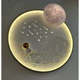 EOS Aydınlatma Astronot Ledli Kumandalı Tavan Avizesi 3 Işık Renk Tonu(Sarı,beyaz,günışığı) Kumanda Ile Gece Modu