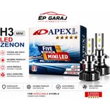 EP Garaj Otomotiv Apexi H3 Mini LED Xenon Far Ampul Seti – 52W 8000 Lümen - APEXİ H3 MİNİ LED XENON FAR AMPUL SETİ - 52W 8000 LÜMEN