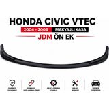 EP Garaj Otomotiv Honda Civic Vtec (2004-2006) Makyajlı Kasa Uyumlu Jdm Ön Ek | Ince Esnek Tip Siyah Ön Tampon Lipi