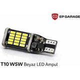 EP Garaj Otomotiv T10 W5W Beyaz LED Ampul Park Plaka Iç Aydınlatma