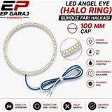 EP Garaj Otomotiv Universal LED Angel Eye (Halo Rıng) Gündüz Farı Halkası 100 mm Çap – 2 Adet Set