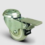 Ep04Zkc50F Oynak Delik Bağlantılı Frenli Pvc Tekerlek Çap:50
