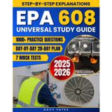 EPA 608 Universal Study Guide: The All-in-One Exam Prep with 7 Mock Tests, 1000+ Practice Questions & a Day-by-Day 28-Day Plan That Turns Exhausted Techs into Certified HVAC/R Professionals