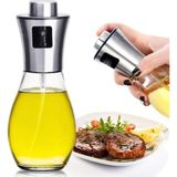 Epazzar 2 Adet Cam Şişe Sosluk 200 ml Çok Amaçlı Spreyli Cam Sosluk Yağ Sirke Sos Şişesi 2 Adet - Gümüş