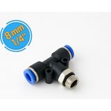 EPB08-G02 Orta Bacak Tee 8 mm 1/4'' Pnömatik Valf