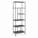 Ephesus Metal Siyah 60X180 Kitaplık