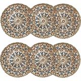 Ephesus Pasta Tabağı Seti 6lı -20CM - RENKSİZ - Çok Renkli